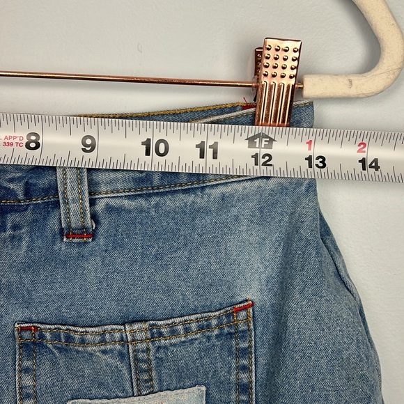 Vintage Jean button front skort 100% cotton by Squeeze Jeans - Picture 4 of 7